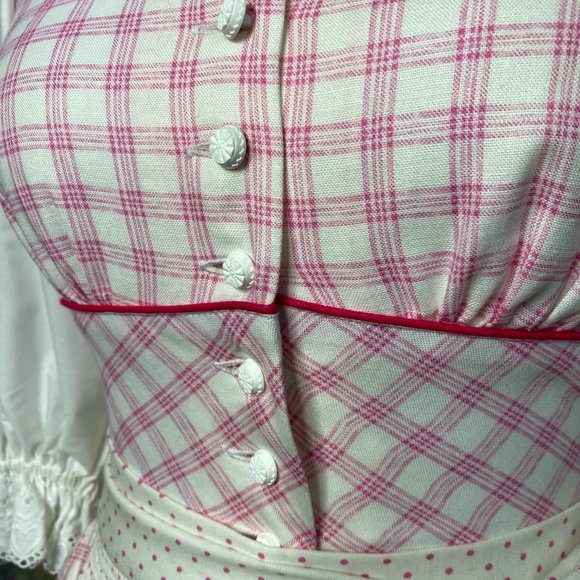 📌Original traditional high-quality Austrian Dirndl with Blouse and Apron - Picture 10 of 16